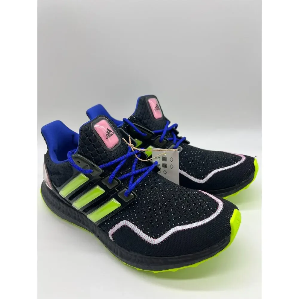 Adidas Ultraboost 1.0 Neon Black/Lucid Lemon/Pink ID0144 Men’s Size 8